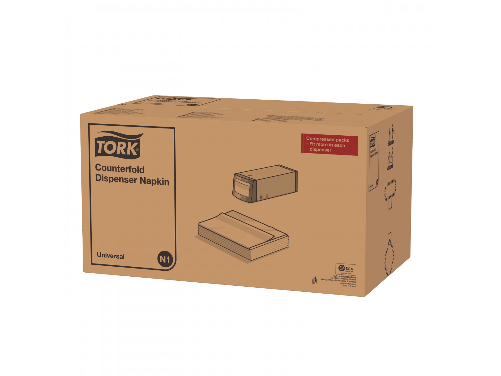 N1 Serwetka 10935 Tork Counterfold Biała 7200 Serwetek (24 x 300)